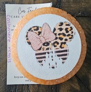 Leopard Print Minnie Mouse Car Freshener